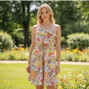Liberty of London Multicolor Floral Mini Dress XL